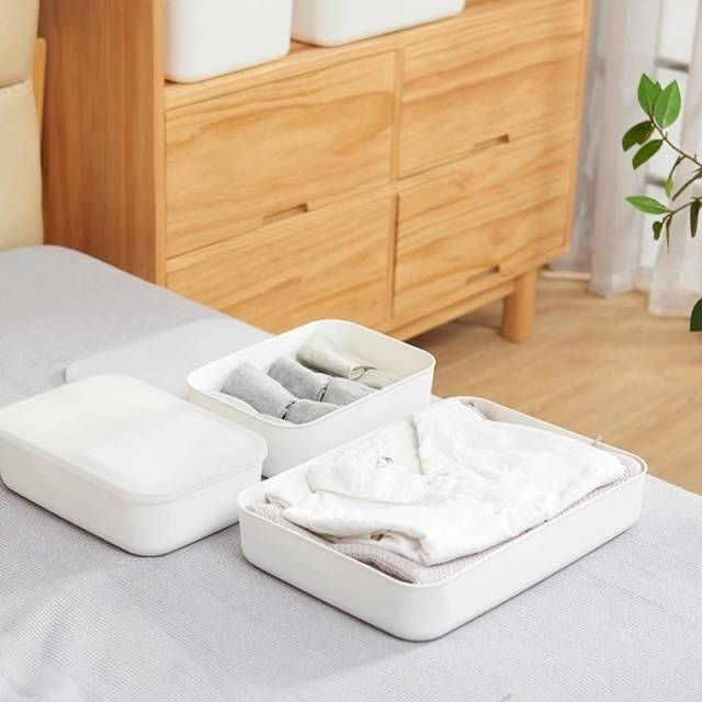 Caja de Plastico con Tapa 26x18x8cm 4L