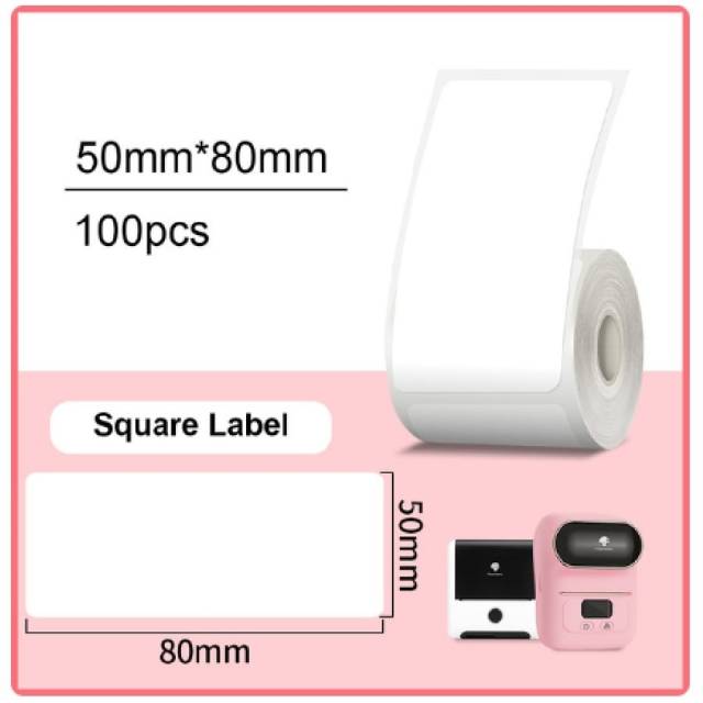 Etiqueta blanca 50mm x 80mm 100 uds. impresora M110